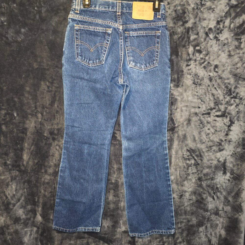 Vintage 517 Slim Fit Boot Cut LEVIS Blue Jeans Size 7 JR S - Picture 5 of 7